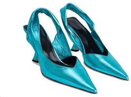 (W) By Far Yasha Kasut Tumit Tinggi 9cm 'Stiletto Hujung Runcing Biru' 23SSYAPAQA Shop (W) By Far Yasha Kasut Tumit Tinggi 9cm 'Stiletto Hujung Runcing Biru' 23SSYAPAQA