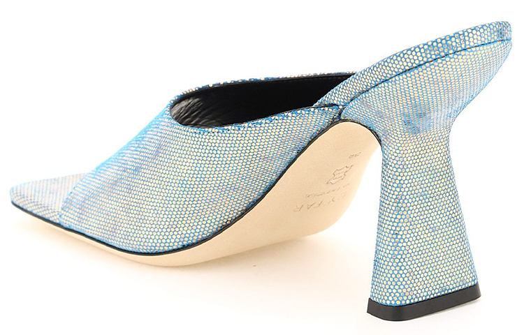 (W) By Far Zaya Sandals 'Holographic Blue Leather' 圖 3