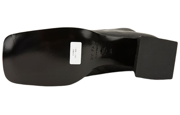 (W) By Far Zip Square Toe Ankle Boots 'Black' 圖 4