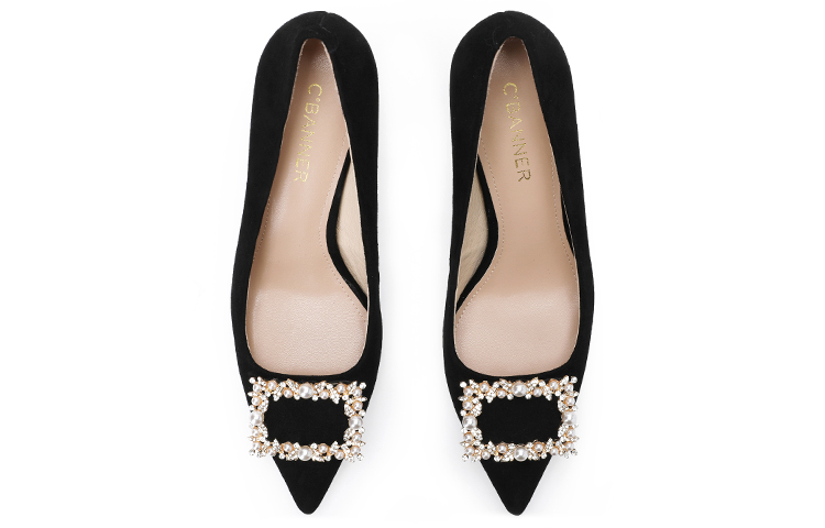 (W) C°BANNER 'Black Rhinestone Buckle Stiletto' 圖 4