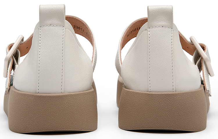 (W) C°BANNER 'French Buckle Fashion Flats - White' 圖 4