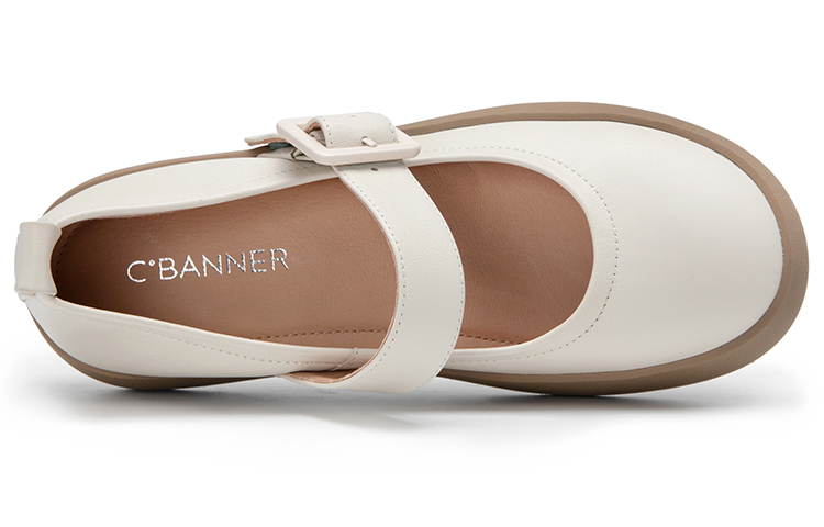 (W) C°BANNER 'French Buckle Fashion Flats - White' 圖 5
