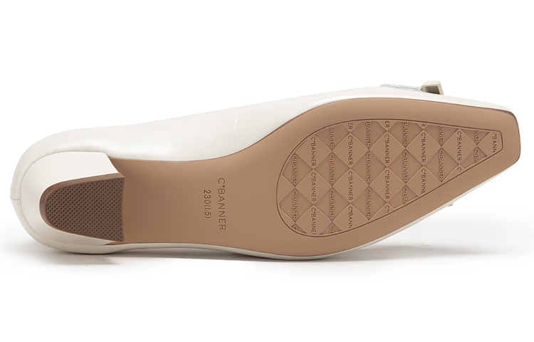 Details for 千百度C°BANNER 小羊皮貓跟淺口通勤高跟鞋 3cm 女款