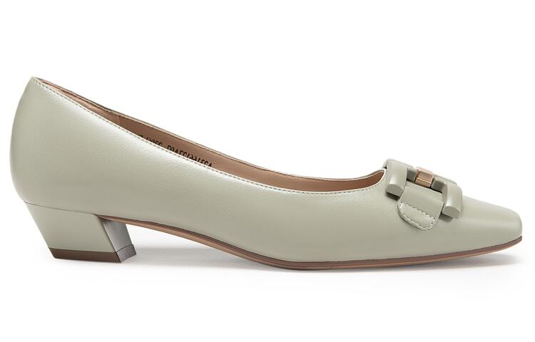 Cheap 千百度C°BANNER 小羊皮貓跟淺口通勤高跟鞋 3cm 女款