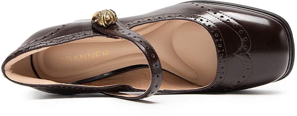 (Women) C°BANNER 'Square Buckle Chunky Heel' A23476806 Cheap (Women) C°BANNER 'Square Buckle Chunky Heel' A23476806