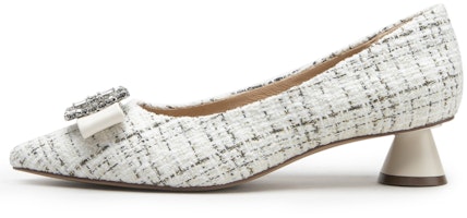 (Women) C°BANNER 'Tweed Pointed-Toe Block Heel Pumps' A23106048 (Women) C°BANNER 'Tweed Pointed-Toe Block Heel Pumps' A23106048