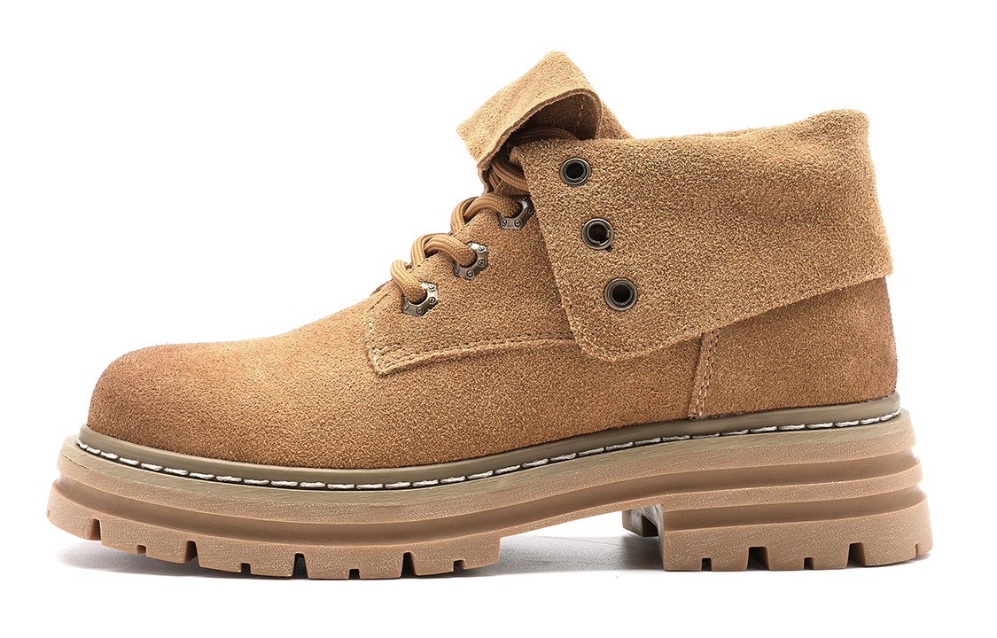 (Women) C°BANNER 'Yellow Fashion Comfort Ankle Martin Boots' QC823253X18