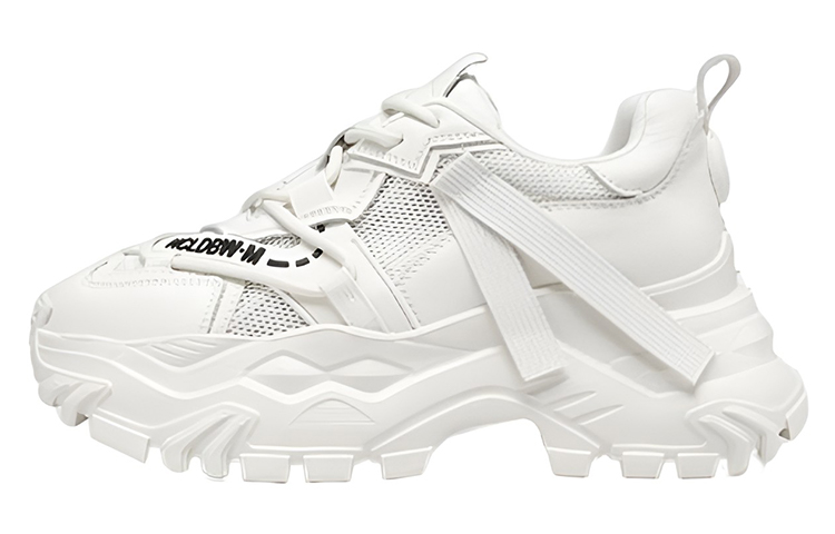 (W) C°BANNER Air Mesh Breathable Chunky Sneakers 'Beige'