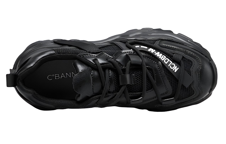 (W) C°BANNER Air Mesh Breathable Chunky Sneaker 'Black' 圖 4