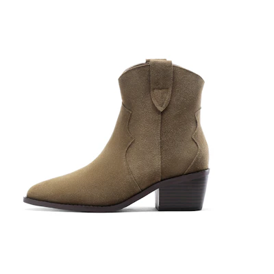 (W) C°BANNER Ankle Boot 'Brown Two-Layer Leather'