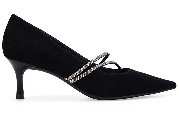 (W) C°BANNER Black 'French Elegance Pointed High Heels' 圖 2