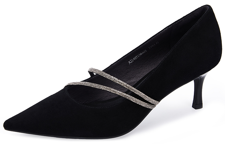 (W) C°BANNER Black 'French Elegance Pointed High Heels' 圖 3