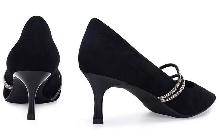 (W) C°BANNER Black 'French Elegance Pointed High Heels' 圖 5