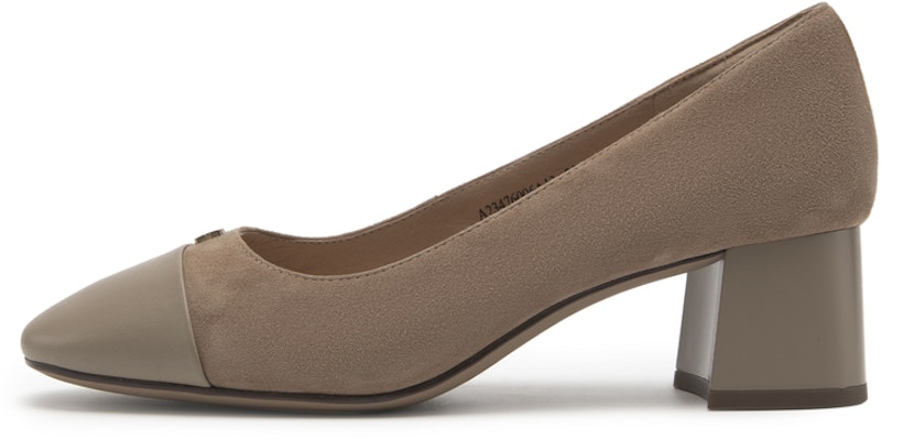 (W) C°BANNER 拼色绒面粗跟鞋 A23476006 Buy (W) C°BANNER 拼色绒面粗跟鞋 A23476006