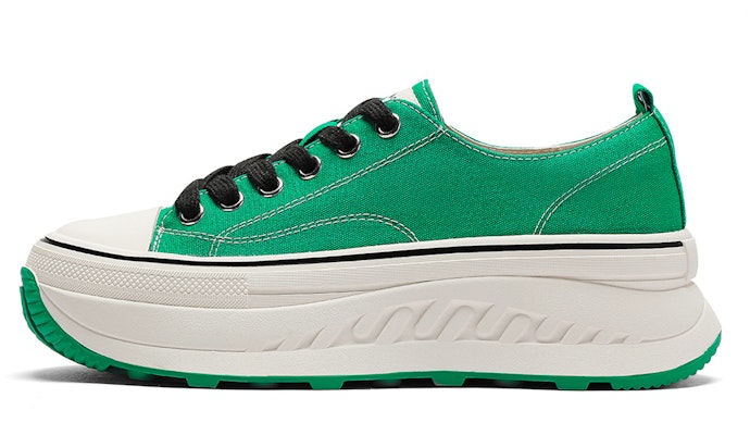 (Women) C°BANNER Canvas High-Top 'Green Lace-Up Platform' Q9232613D21 Buy (Women) C°BANNER Canvas High-Top 'Green Lace-Up Platform' Q9232613D21
