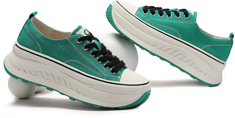 (Women) C°BANNER Canvas High-Top 'Green Lace-Up Platform' Q9232613D21 Shop (Women) C°BANNER Canvas High-Top 'Green Lace-Up Platform' Q9232613D21