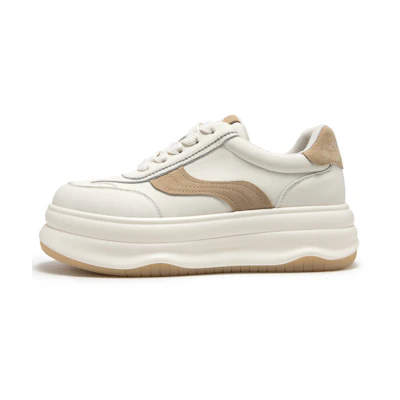 (W) C°BANNER Casual Fashion Low-Top Sneakers 'Panda Height-Increasing'