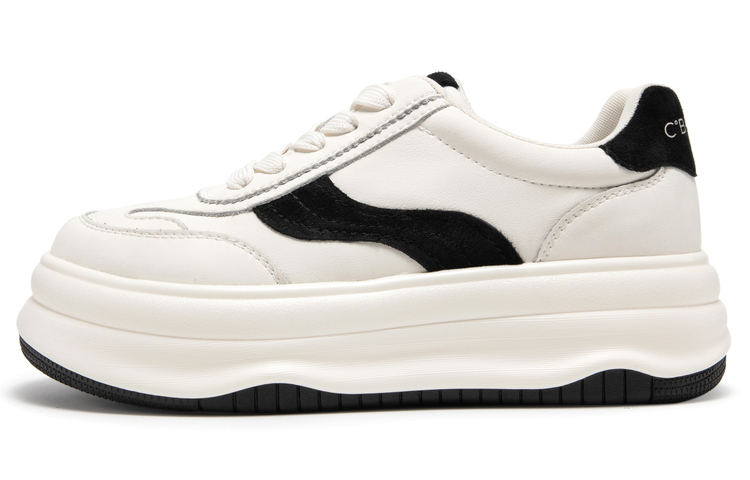 (W) C°BANNER Casual Fashion Low-Top Sneakers 'Panda Height-Increasing' 圖 2