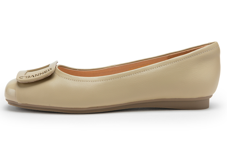 (W) C°BANNER CBANNER Leather Round-Toe Flats 'Casual' 圖 4