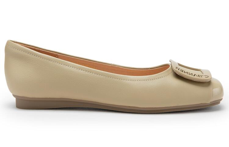 (W) C°BANNER CBANNER Leather Round-Toe Flats 'Casual' 圖 5