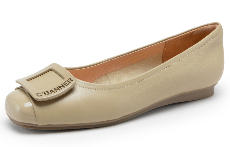 (W) C°BANNER CBANNER Leather Round-Toe Flats 'Casual' 圖 6