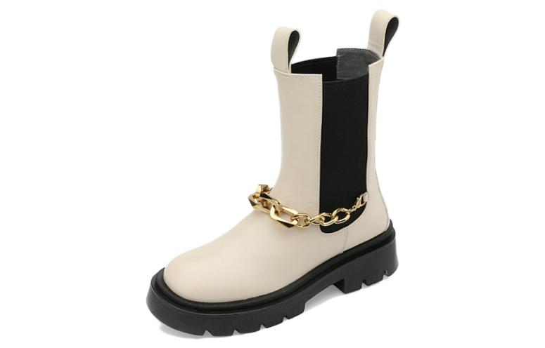 (W) C°BANNER Chain Detail Chelsea Boot 'Beige' 圖 2