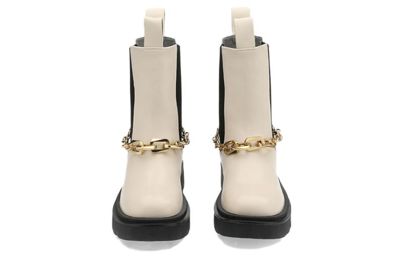 (W) C°BANNER Chain Detail Chelsea Boot 'Beige' 圖 3