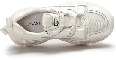 千百度C°BANNER 二層牛皮圓頭繫帶厚底老爹鞋 女款 3