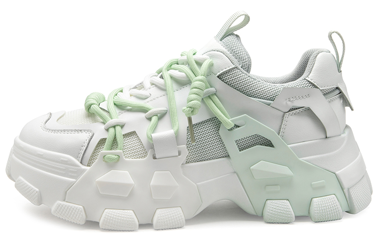 (W) C°BANNER Chunky Dad Sneaker 'Green Patchwork'