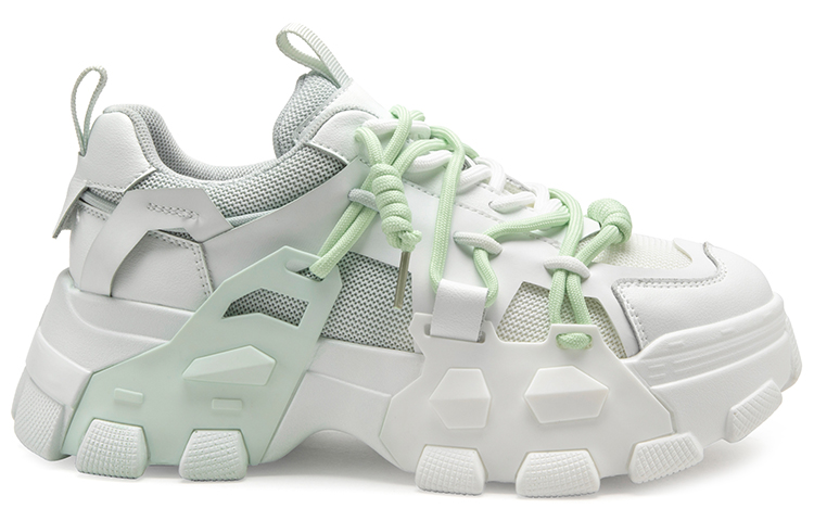 (W) C°BANNER Chunky Dad Sneaker 'Green Patchwork' 圖 2