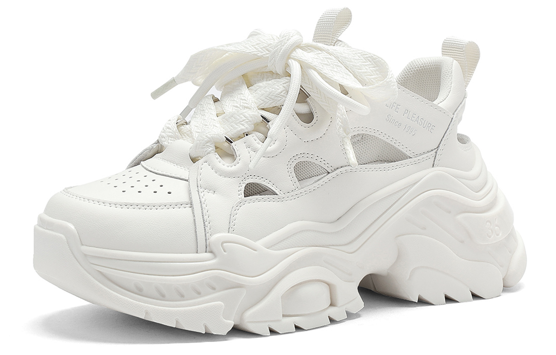 (W) C°BANNER Chunky Lace-up 'Beige' 圖 2