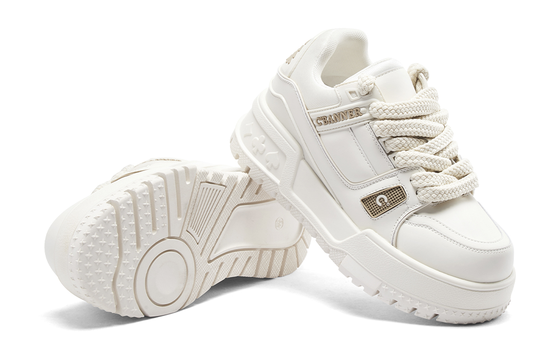 (W) C°BANNER Chunky Low-Top Sneakers 'Beige' 圖 4