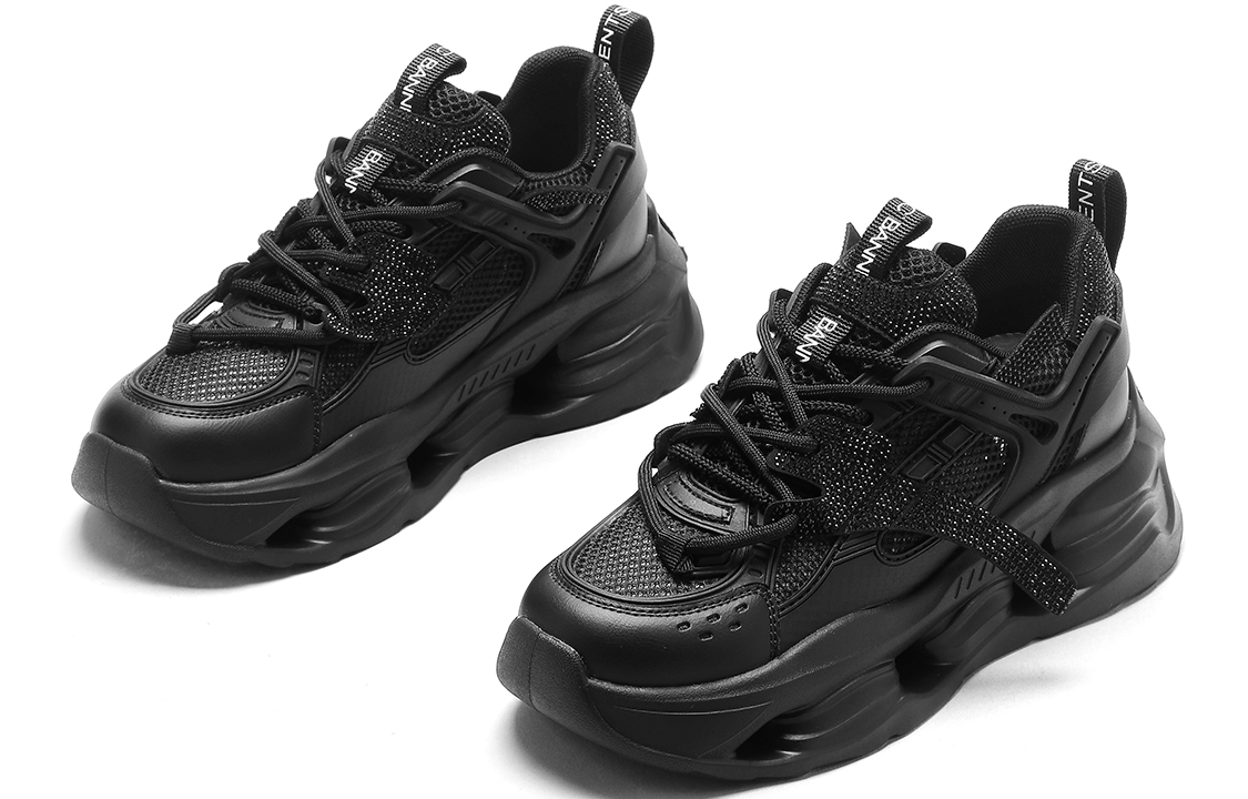 (W) C°BANNER Chunky Low 'Black Fabric' 圖 3