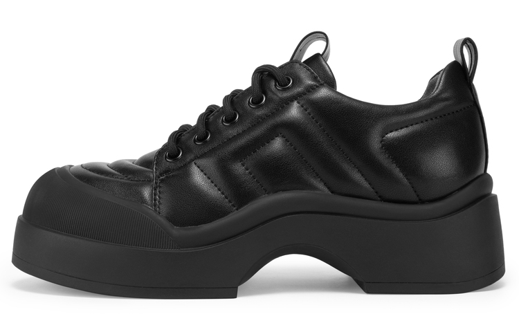 (W) C°BANNER Chunky Low 'Sheepskin Leather Fashion'