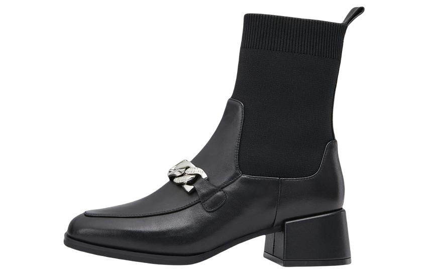 (W) C°BANNER Classic British Sock Boots 'Black'