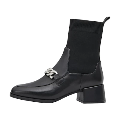 (W) C°BANNER Classic British Sock Boots 'Black'