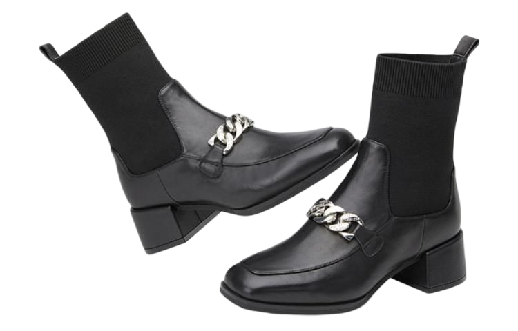 (W) C°BANNER Classic British Sock Boots 'Black' 圖 3