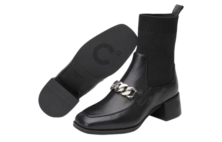 (W) C°BANNER Classic British Sock Boots 'Black' 圖 5