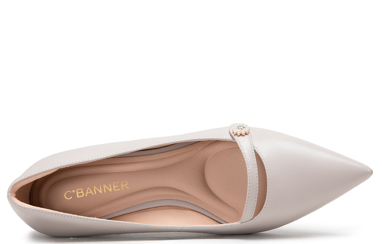 Shop (W) C°BANNER Sepatu Hak Tebal Klasik Ujung Lancip 'Ungu' A23105310A14