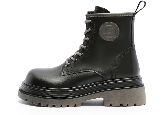 (Women) C°BANNER Double Layer Leather Versatile Slim Thick-Soled Short Tube Martin Boot 'Black' Q6823302X01 Buy (Women) C°BANNER Double Layer Leather Versatile Slim Thick-Soled Short Tube Martin Boot 'Black' Q6823302X01