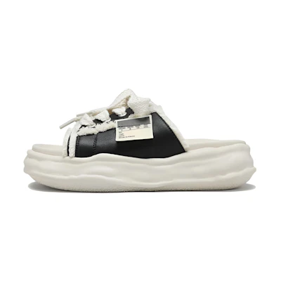 (W) C°BANNER Fabric Casual Fashion Slippers 'Black'