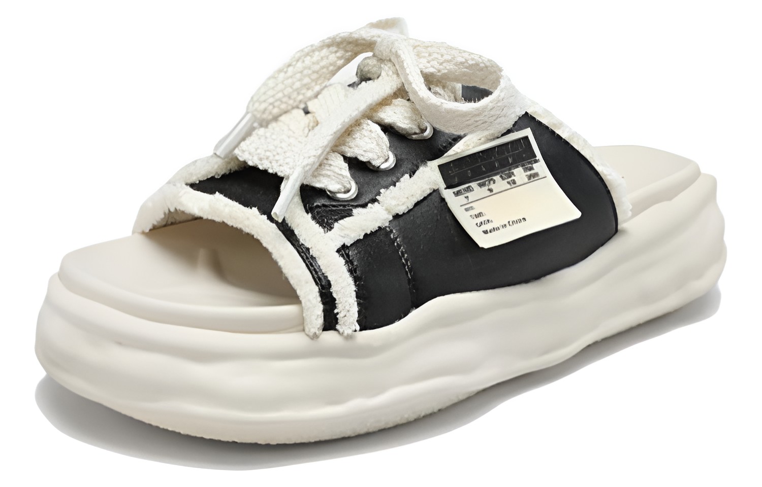 (W) C°BANNER Fabric Casual Fashion Slippers 'Black' 圖 2