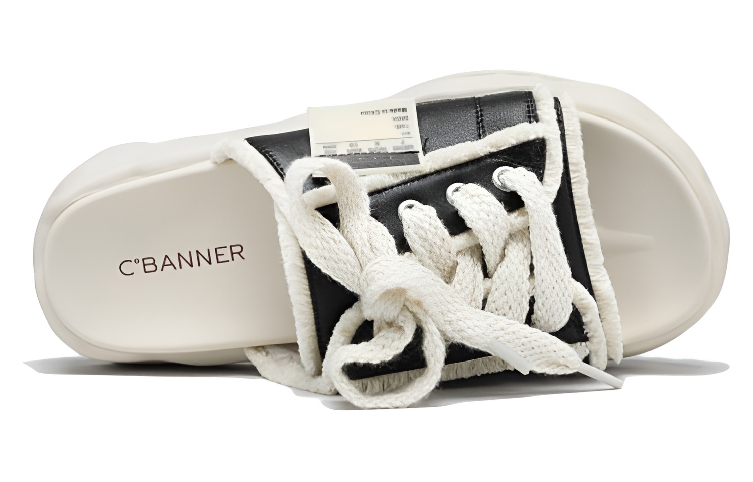 (W) C°BANNER Fabric Casual Fashion Slippers 'Black' 圖 3