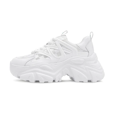 (W) C°BANNER Fabric Low-Top 'White Green'