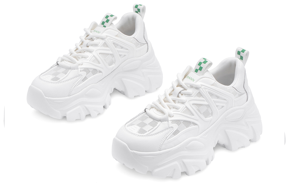 (W) C°BANNER Fabric Low-Top 'White Green' 圖 3