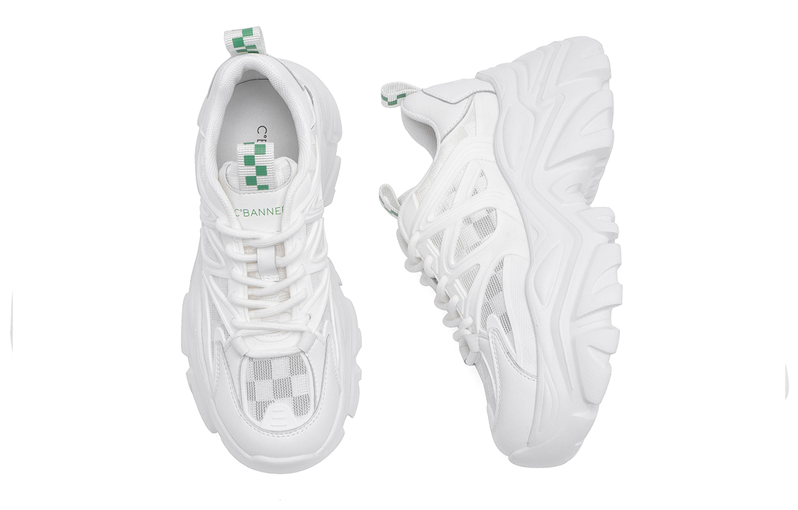 (W) C°BANNER Fabric Low-Top 'White Green' 圖 4