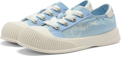 千百度C°BANNER 紡織品 大頭透氣百搭 低幫 板鞋 女款 藍色 Lookbook 千百度C°BANNER 紡織品 大頭透氣百搭 低幫 板鞋 女款 藍色