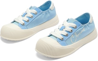 千百度C°BANNER 紡織品 大頭透氣百搭 低幫 板鞋 女款 藍色 Shop 千百度C°BANNER 紡織品 大頭透氣百搭 低幫 板鞋 女款 藍色