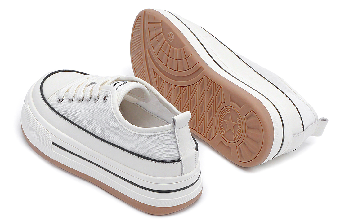 (W) C°BANNER Fabric Splice 'Simple Fashion Low-Top White' 圖 5