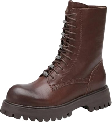 (Women) C°BANNER Fashion Mid-Calf Zip Martin Boots 'Brown' A21564456B05 Order (Women) C°BANNER Fashion Mid-Calf Zip Martin Boots 'Brown' A21564456B05